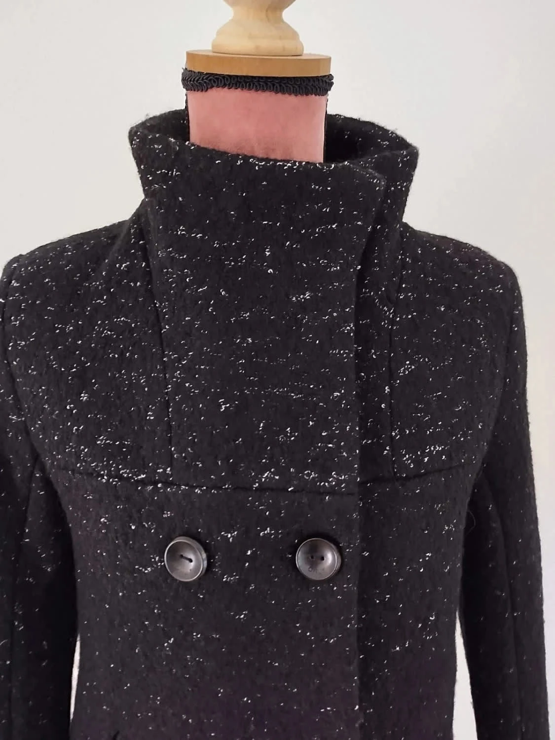 💎Manteau corto / Duffle coat NUEVO con lana ONLY Mujer Talla M / 38 – photo 4